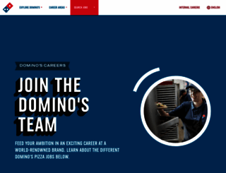 jobs.dominos.com screenshot