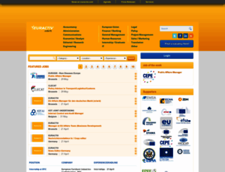 jobs.euractiv.com screenshot