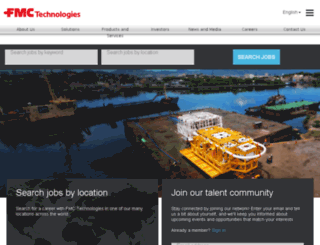 jobs.fmctechnologies.com screenshot