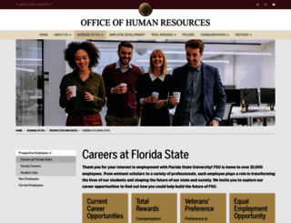jobs.fsu.edu screenshot