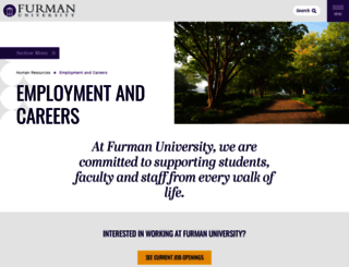 jobs.furman.edu screenshot