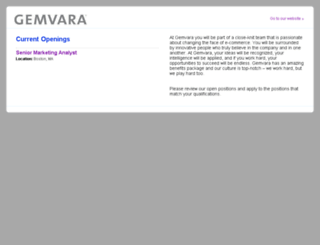 jobs.gemvara.com screenshot