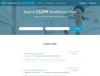 jobs.healthcaresource.com screenshot