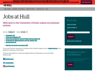jobs.hull.ac.uk screenshot