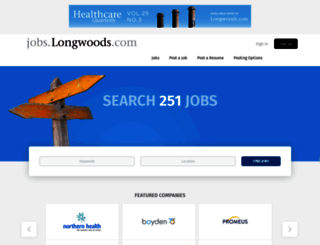 jobs.longwoods.com screenshot
