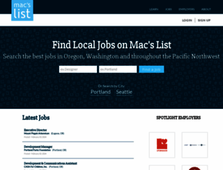 jobs.macslist.org screenshot