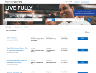 jobs.marriott.com screenshot