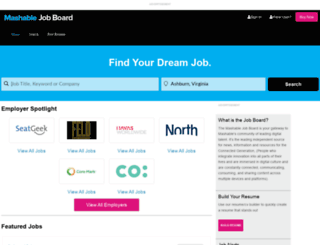 jobs.mashable.com screenshot