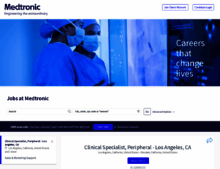 jobs.medtronic.com screenshot