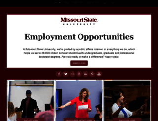 jobs.missouristate.edu screenshot