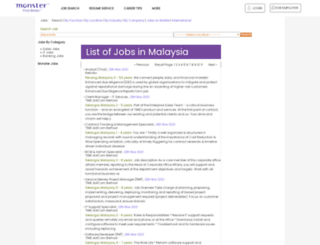 jobs.monster.com.my screenshot