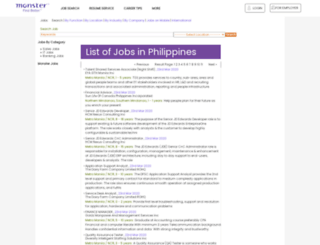 jobs.monster.com.ph screenshot