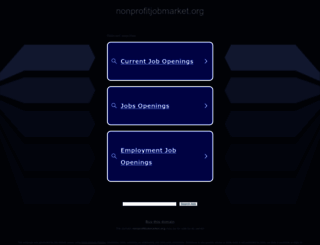 jobs.nonprofitjobmarket.org screenshot