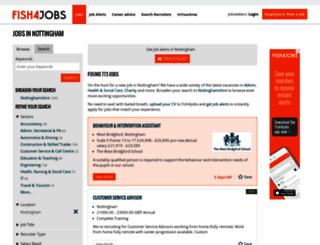 jobs.nottinghampost.com screenshot