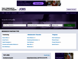 jobs.philanthropy.com screenshot