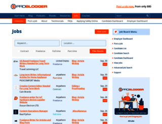 jobs.problogger.net screenshot