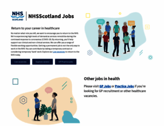 jobs.scot.nhs.uk screenshot