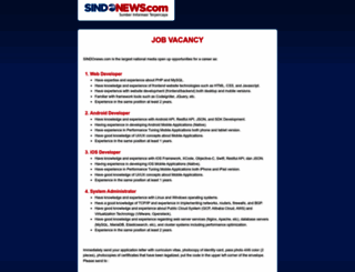 jobs.sindonews.com screenshot