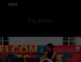 jobs.soas.ac.uk screenshot