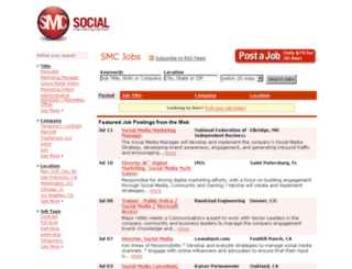 jobs.socialmarketingcenter.com screenshot