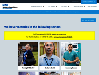 jobs.srft.nhs.uk screenshot