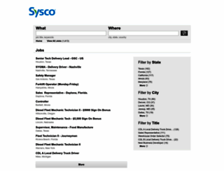 jobs.sysco.com screenshot