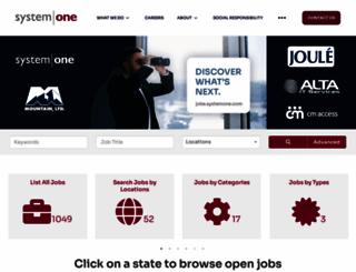 jobs.systemoneservices.com screenshot