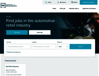 jobs.theimi.org.uk screenshot