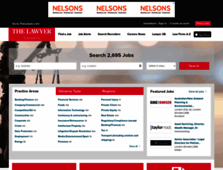 jobs.thelawyer.com screenshot