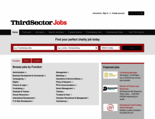 jobs.thirdsector.co.uk screenshot