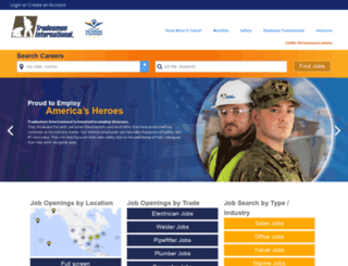 jobs.tradesmeninternational.com screenshot