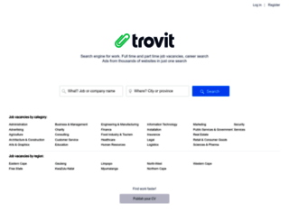 jobs.trovit.co.za screenshot