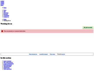 jobs.uhsm.nhs.uk screenshot