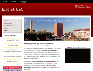 jobs.usc.edu screenshot