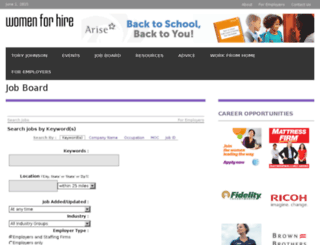 jobs.womenforhire.com screenshot