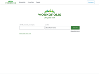 jobs.workopolis.com screenshot