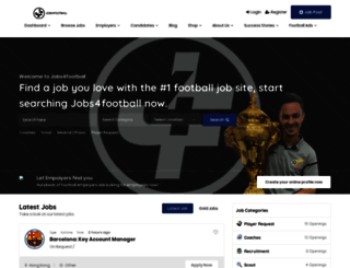 jobs4football.com screenshot