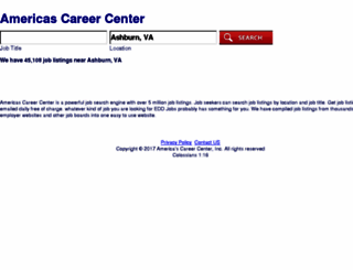 jobsearch.americascareercenter.com screenshot