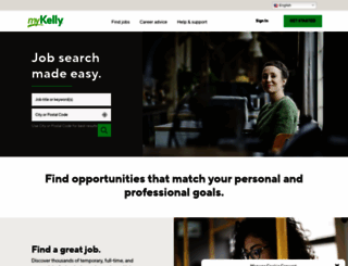 jobsearch.kellycareernetwork.com screenshot