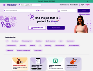 jobsearch.monster.co.th screenshot