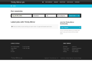 jobsearch.trinitymirror.com screenshot