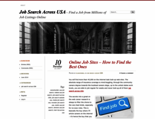 jobsearchacrossusa.wordpress.com screenshot