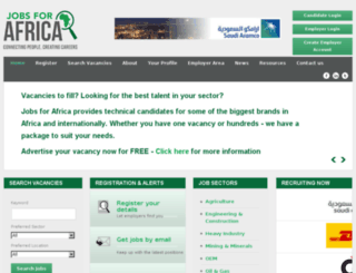 jobsforafrica.za.com screenshot