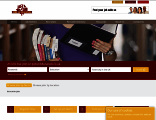 jobsineducation.co.uk screenshot