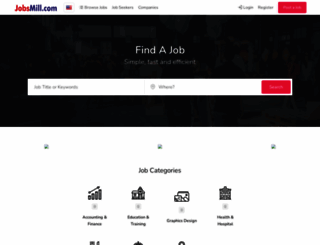 jobsmill.com screenshot