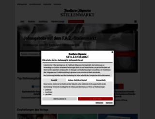 jobsuche-hochschulanzeiger.fazjob.net screenshot