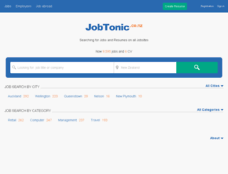 jobtonic.co.nz screenshot