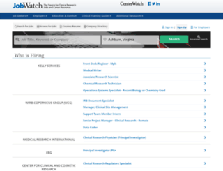 jobwatch.centerwatch.com screenshot