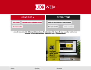 jobweb.fr screenshot