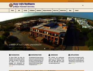 jodhpurnationaluniversity.co.in screenshot